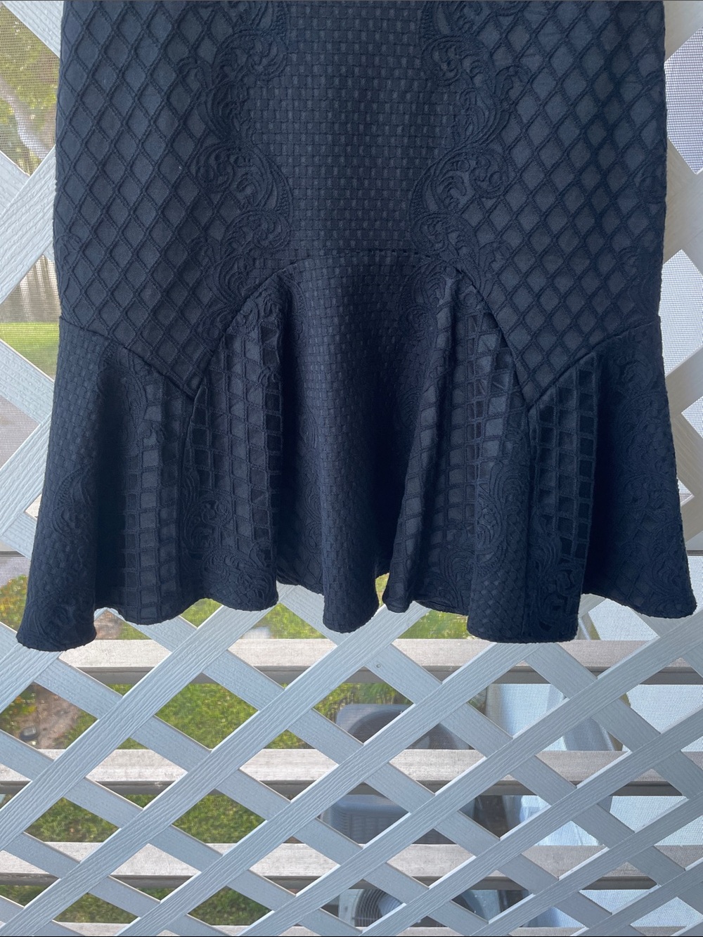 Parker Black ‘Marian’ Jacquard Mini Mermaid Dress - Picture 7 of 10